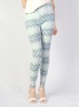 Plus Size Waves Print Stretchy Leggings